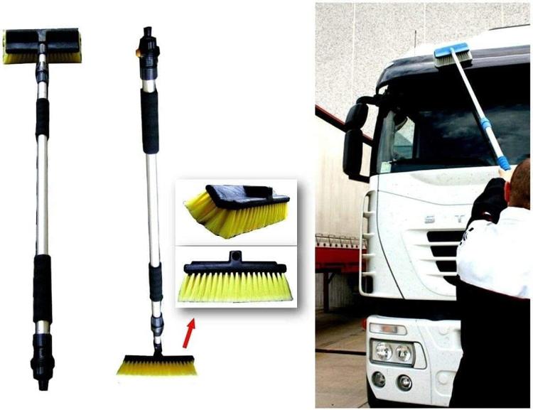 Spazzola Spazzolone Lavaggio Pulizia Auto Camion Camper Tir Idrospazzola 180Cm