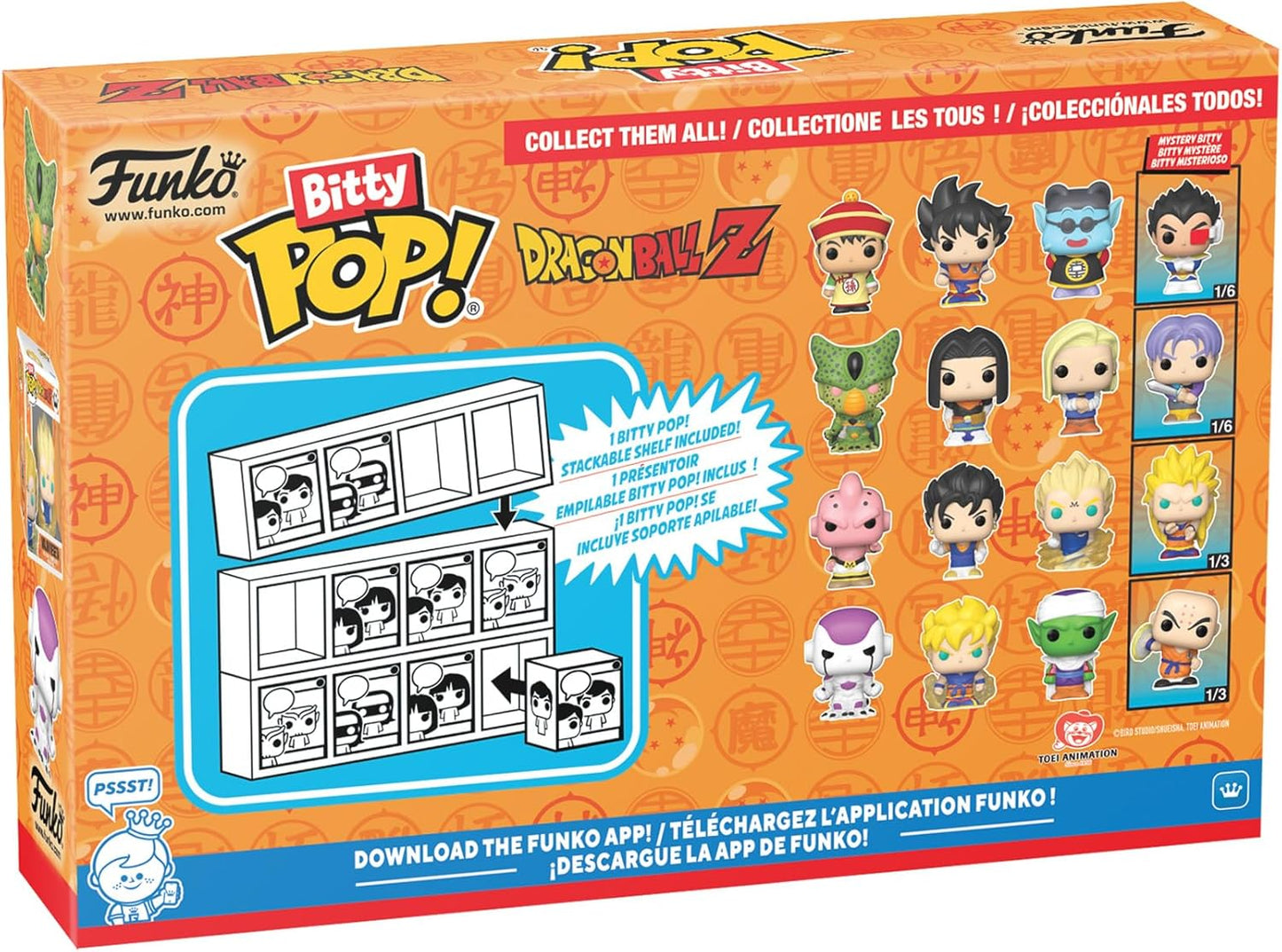 Funko Bitty Pop ! Con Mistery Pop Dragon Ball Z 4 Pezzi Statuette Vinile Nuovo