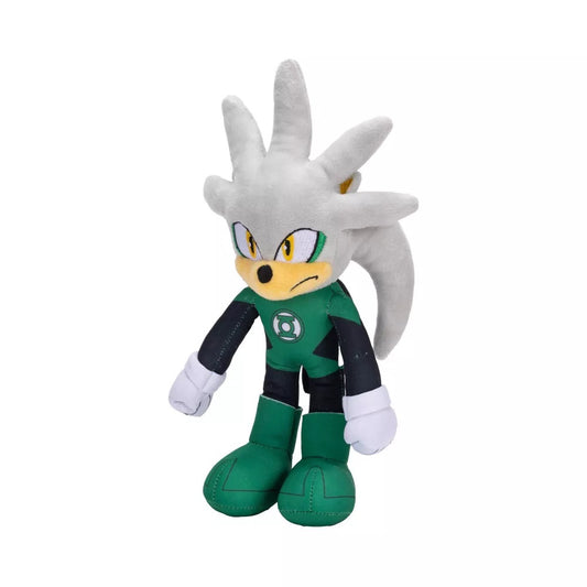 Jakks Pacific: Peluche - Dc x Sonic the Hedgehog - Silver "Green Lantern" - Pupazzo Figure Plush 23cm