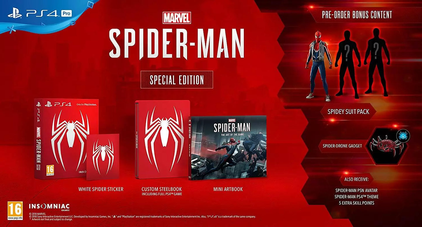 Marvel Spider-Man Special Limited Edition PS4 Gioco Italiano PlayStation 4