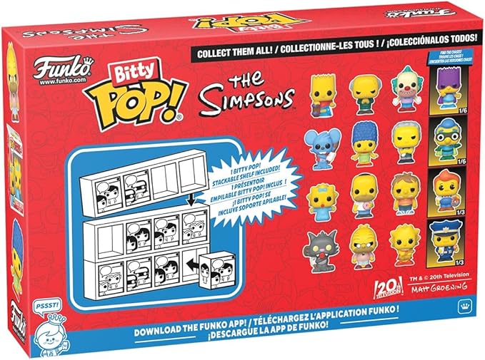Funko Bitty Pop ! Limited Edition Chase - The Simpsons 4 Pezzi Vinile Nuovo