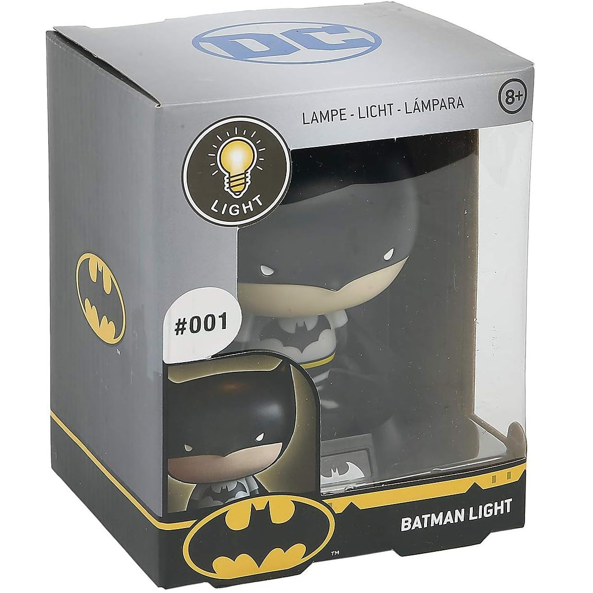 PALADONE Icons: Mini lampada DC 001 (Batman) - Lampada LED Statuetta 3D