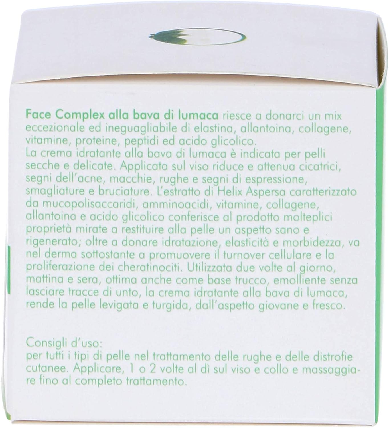 Crema Viso Face Complex Antirughe Bava Di Lumaca Per Tutti Tipi Di Pelle E Rughe
