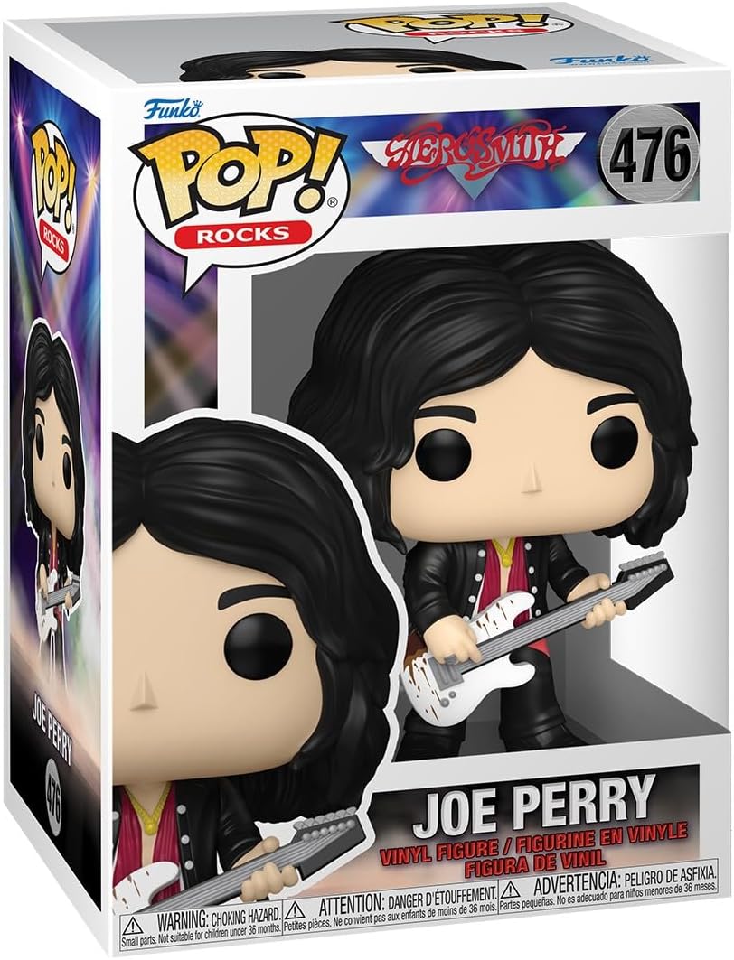 Funko Pop ! Rocks Aerosmith (476) Joe Perry Figure Vinyl Rock Band (Preordine)
