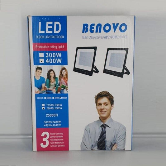 Faro Led Slim 400W Watt Ip66 Smd Multichip Proiettore Luce Bianca Da Esterno