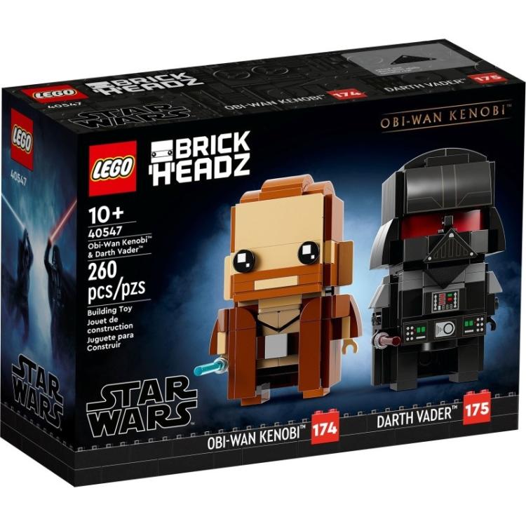 Lego - Brickheadz 40547 Star Wars (Darth Vader™ & Obi-Wan Kenobi™) 175Pz + 174Pz