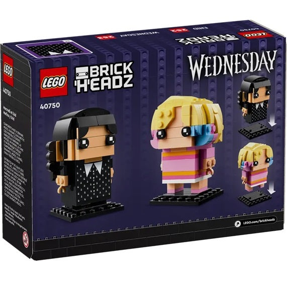 Lego - Brickheadz 40750 Wednesday (Enid & Wednesday) Mercoledì 252+253Pz - 505Pz