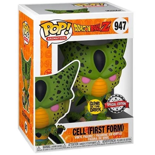 Funko Pop ! Animation Dragon Ball Z - (947) Cell First Form (Glows In The Dark)