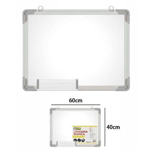 Lavagnetta A Parete Magnetica Lavagna Bianca Per Pennarello Cancellabile 40X60Cm