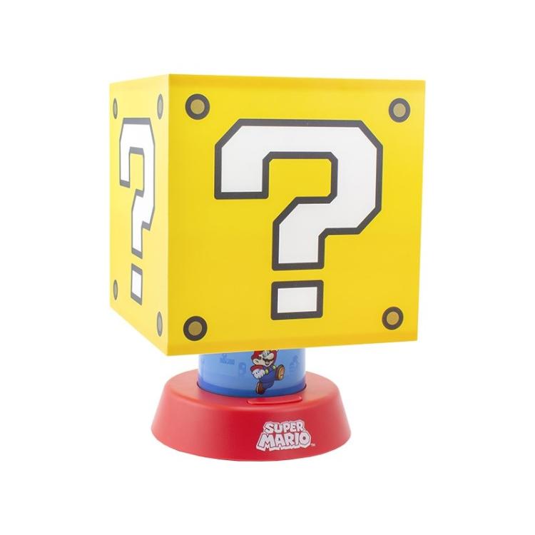 Paladone Lampada Da Tavolo Nintendo Super Mario Question Mark Icon Luce Light