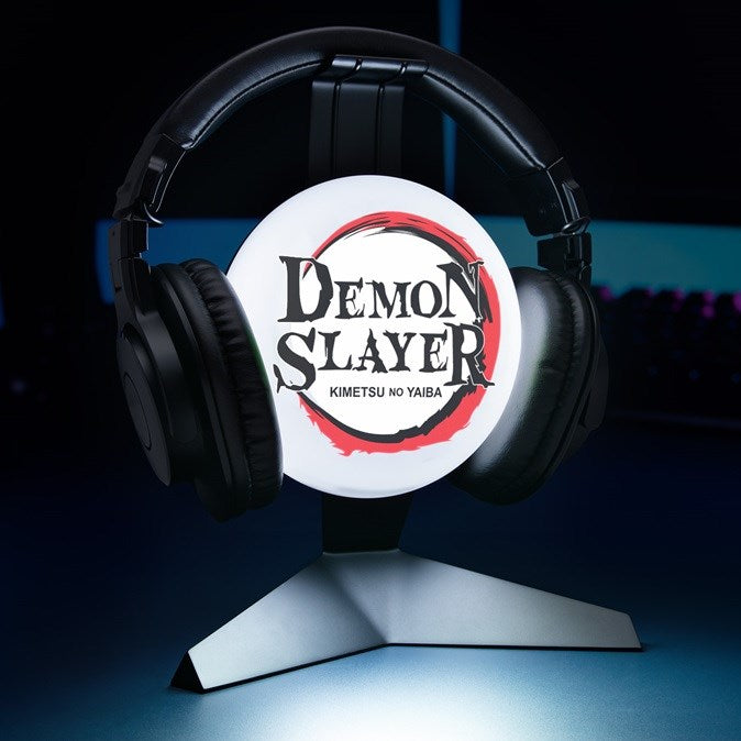 Paladone Demon Slayer Kimetsu No Yaiba - Lampada Da Tavolo E Supporto Cuffie Usb