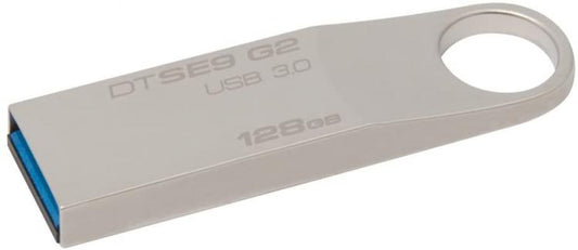 Kingston Pendrive 128Gb Dtse9G2/128Gb Usb 3.0 Metal Chiavetta Memoria Argento
