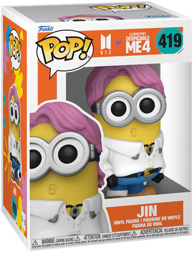 Funko Pop ! Movies Cattivissimo Me 4 X Bts - (419) Minion Jin Vinyl Figure 9Cm