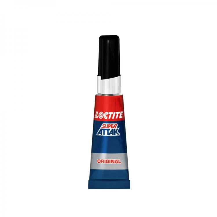 24pz LOCTITE SUPER ATTAK ORIGINAL 3gr ESPOSITORE COLLA VERSATILE MULTIUSO ATTACK