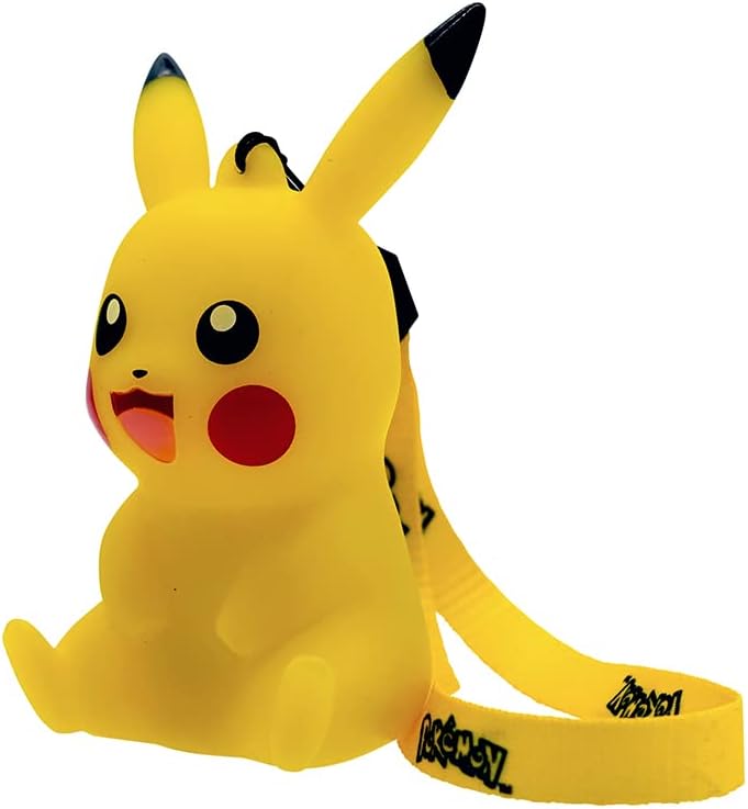 Lampada Ufficiale Pikachu Light Portatile Pokemon Teknofun 9Cm Yellow Zaino