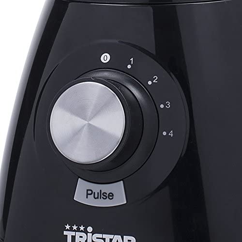 Tristar Frullatore Bl-4450 Tritaghiaccio Caraffa In Vetro 1,5 Litri Nero