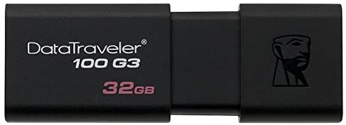 Kingston Pendrive Datatraveler 32Gb Dt100G3 32Gb Usb 3.0 Nero Chiavetta Memoria