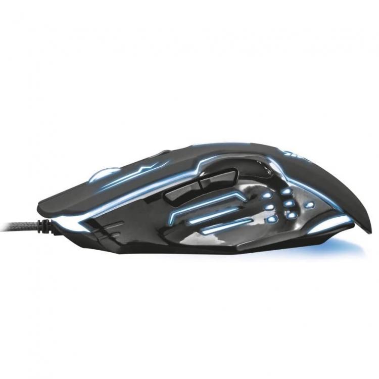 Trust Gaming Mouse Gxt 108 Rava Illuminato Rgb Gioco Pc Laptop Ps4 Ps5 Xbox One
