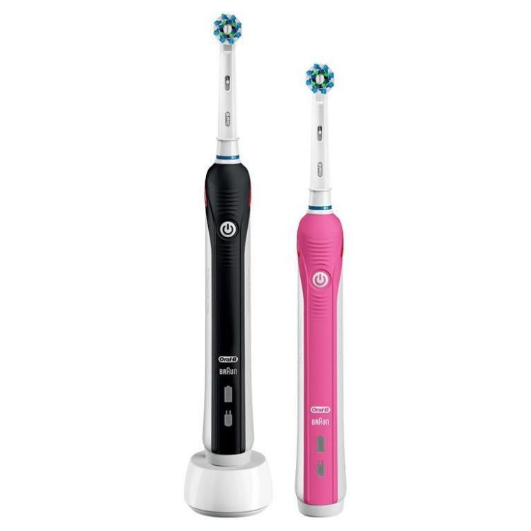 Oral B - Pro2 2950N Crossaction 2 Spazzolini Elettrici Ricaricabili Braun Timer