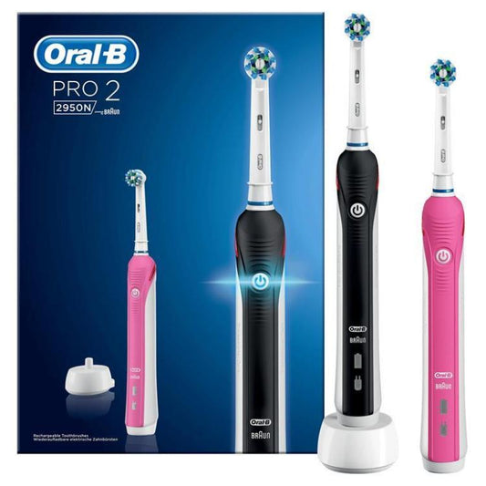 Oral B - Pro2 2950N Crossaction 2 Spazzolini Elettrici Ricaricabili Braun Timer