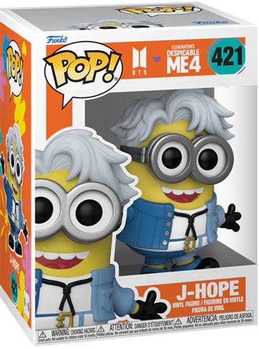 Funko Pop ! Movies Cattivissimo Me 4 X Bts (421) Minion J-Hope Vinyl Figure 9Cm