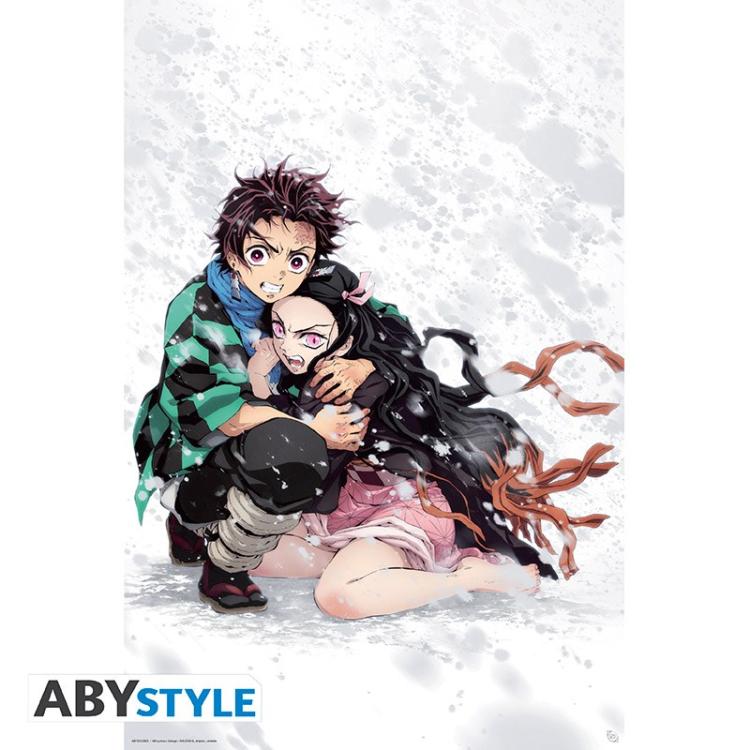 ABYSTYLE MAXI POSTER DEMON SLAYER: "TANJIRO & NEZUKO" KAMADO (GB EYE) 91,5x61cm