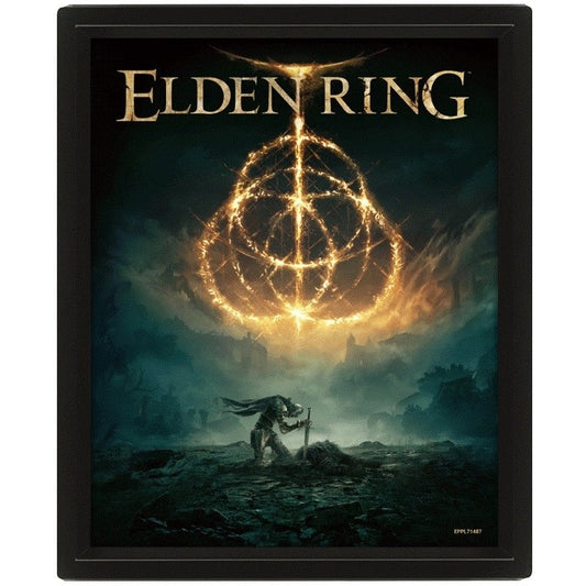 Pyramid - Elden Ring (Battlefield Of Fallen) Poster 3D Lenticular Incorniciato