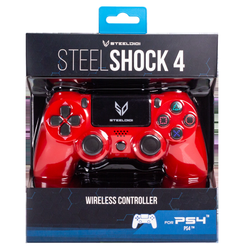 Steeldigi Controller Wireless Per Ps4 Pad Senza Fili Playstation 4 Red Rosso