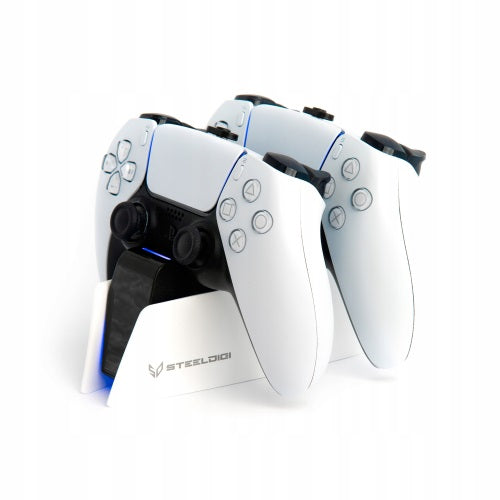 Steeldigi Base Ricarica Dualsense Doppio Stand Controller White Bianco Ps5