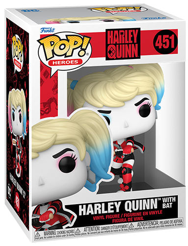Funko Pop ! Heroes Harley Quinn (451) Harley Quinn With Bat Vinyl Figure 9Cm