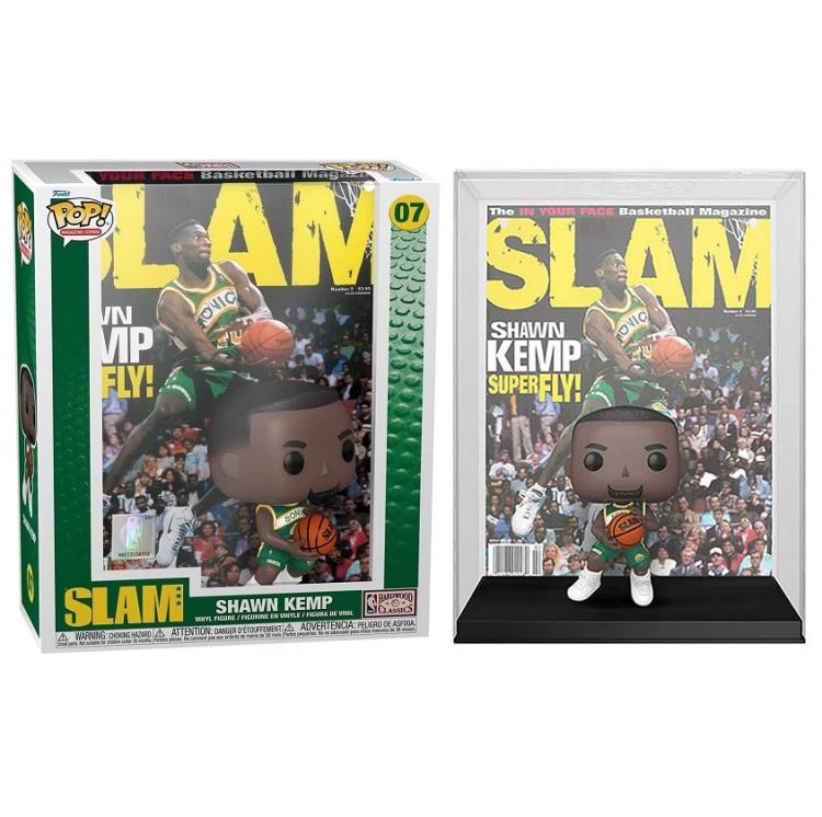 Funko Pop ! Basketball - Magazine Cover : Slam Nba - (07) Shawn Kemp Vinyl 9Cm