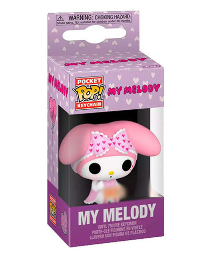 Funko Pop ! Key Hello Kitty - My Melody (Spring Time) 4Cm Keychain Portachiavi