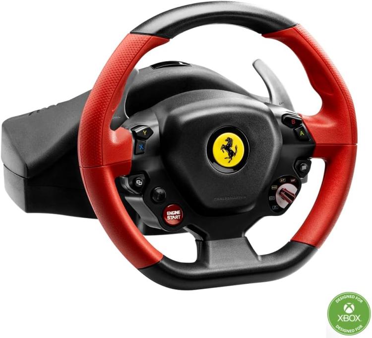 Thrustmaster Volante Pedali Ferrari 458 Spider Racing Wheel Xbox One Series X/S