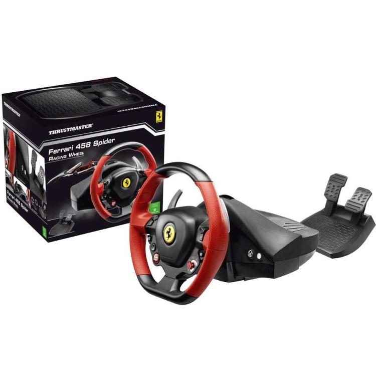 Thrustmaster Volante Pedali Ferrari 458 Spider Racing Wheel Xbox One Series X/S