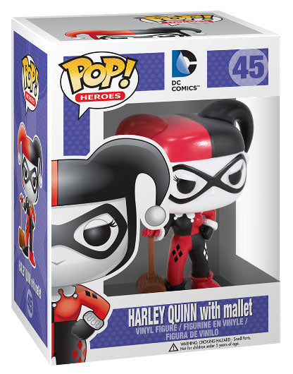 Funko Pop ! Heroes Dc Comics (45) Harley Queen With Mallet Figure Vinyl 9Cm