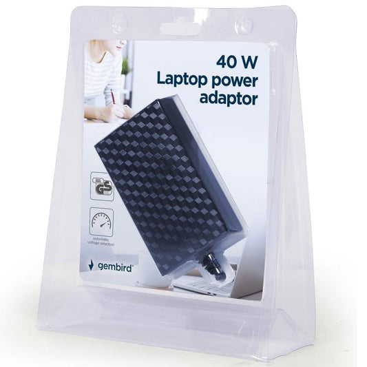Techmade Gembird Alimentatore Universale Notebook 40W 8 Tips Laptop Computer Pc