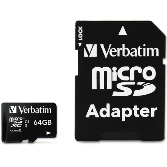 Verbatim Premium Microsdhc Card 64 Gb Micro Sd Memoria/Adattatore V10 Classe 10