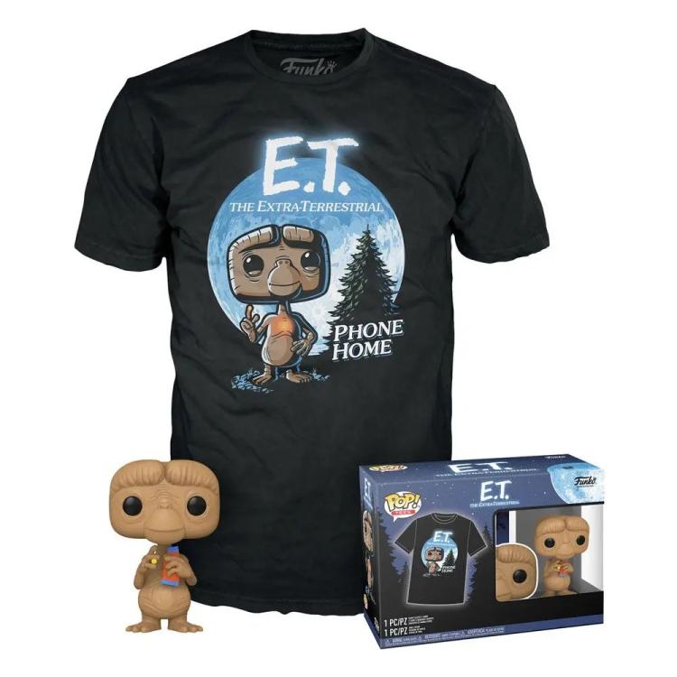 Funko Pop ! & Tee Movies E.T.- E.T. With Reeses Vinyl Figure 9Cm Funko+T-Shirt