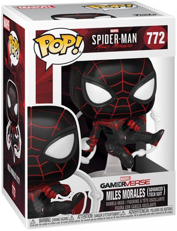 Funko Pop ! Spider-Man Miles Morales - (772) Advanced Tech Suit Figure 9Cm