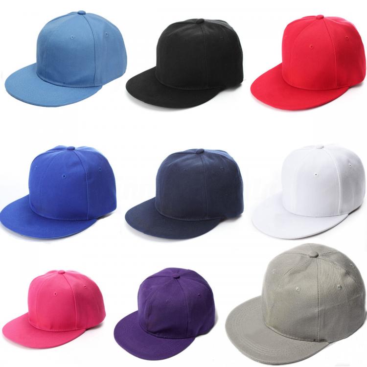 Cappellino Berretto Rapper Cappello RAP Snap Hip-Hop PIATTO Visiera DONNA-UOMO