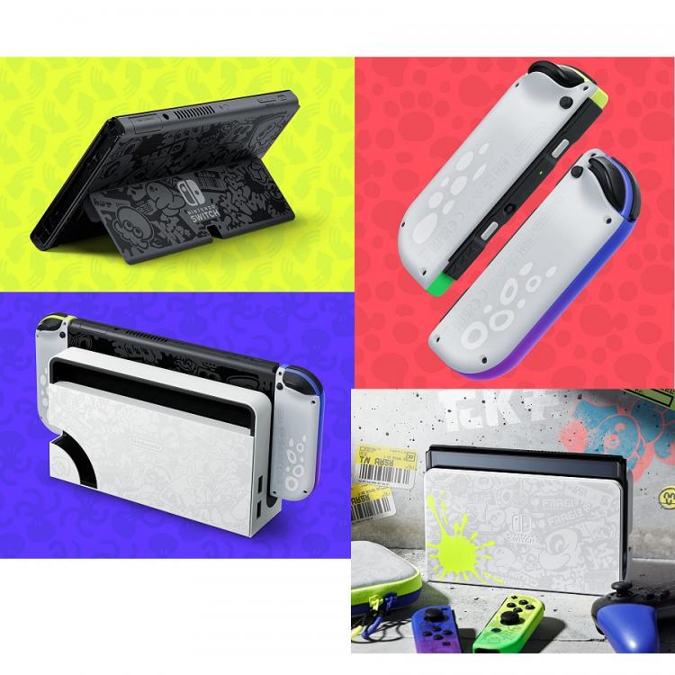 Nintendo Switch Oled Splatoon 3 Edizione Speciale Console Portatile 64 Gb Nuova