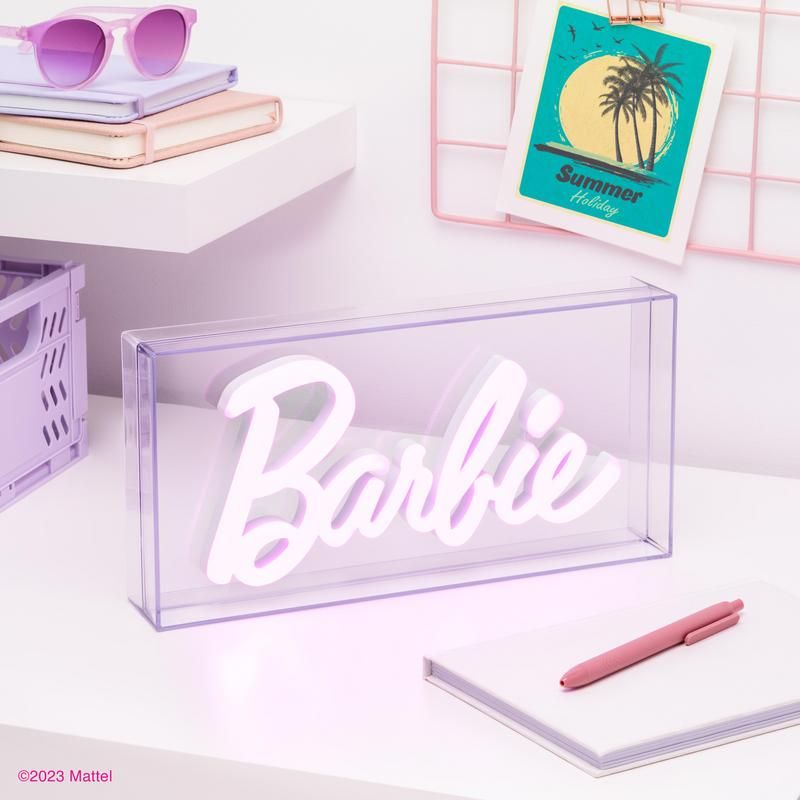 Paladone Lampada Barbie Logo Light Lampada Luce Led Notturna + Telecomando