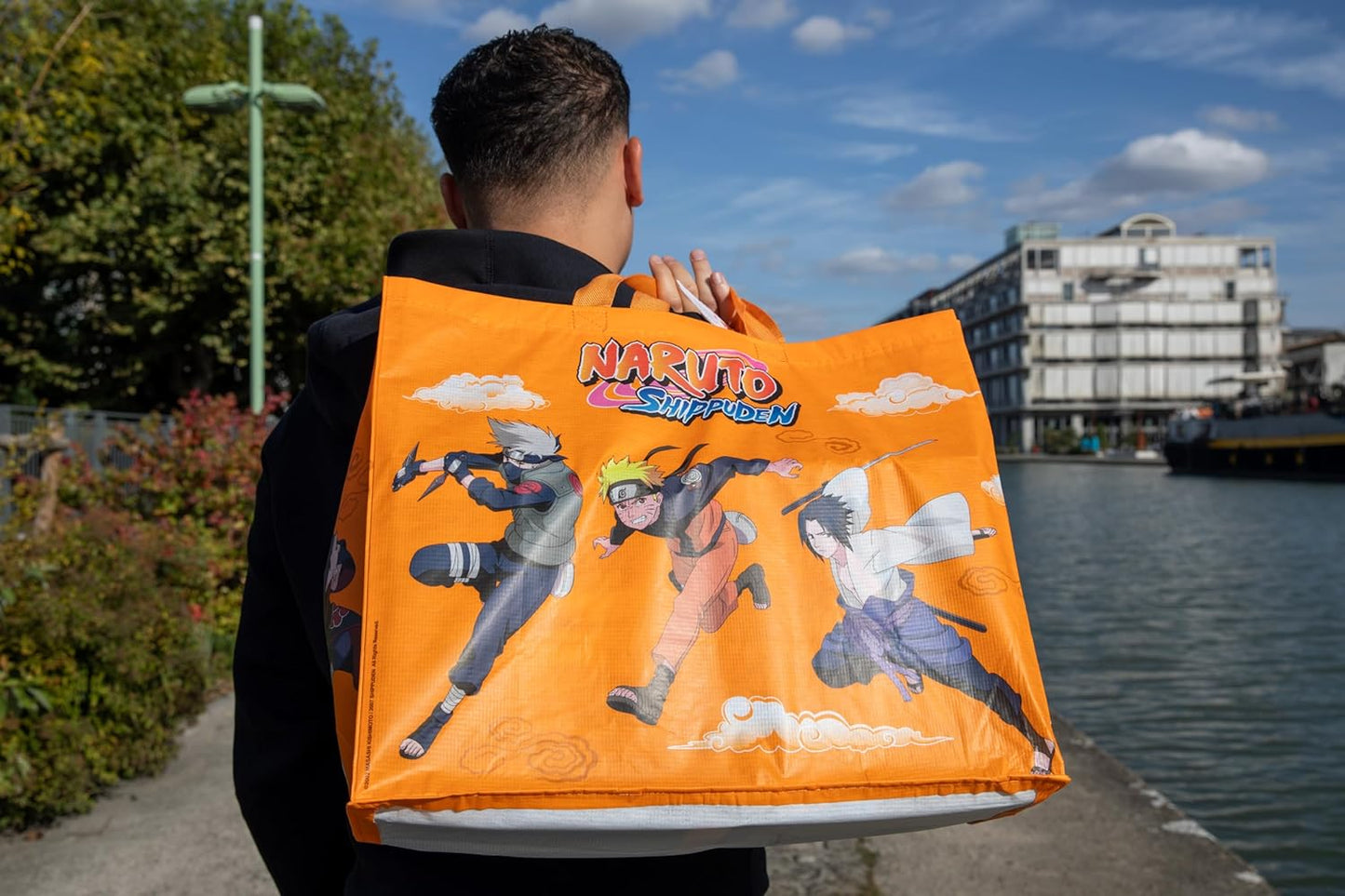 Shopping Bag – Borsa per Spesa NARUTO SHIPPUDEN (Naruto, Sasuke, Kakashi & Itachi) - Merchandising Ufficiale Konix