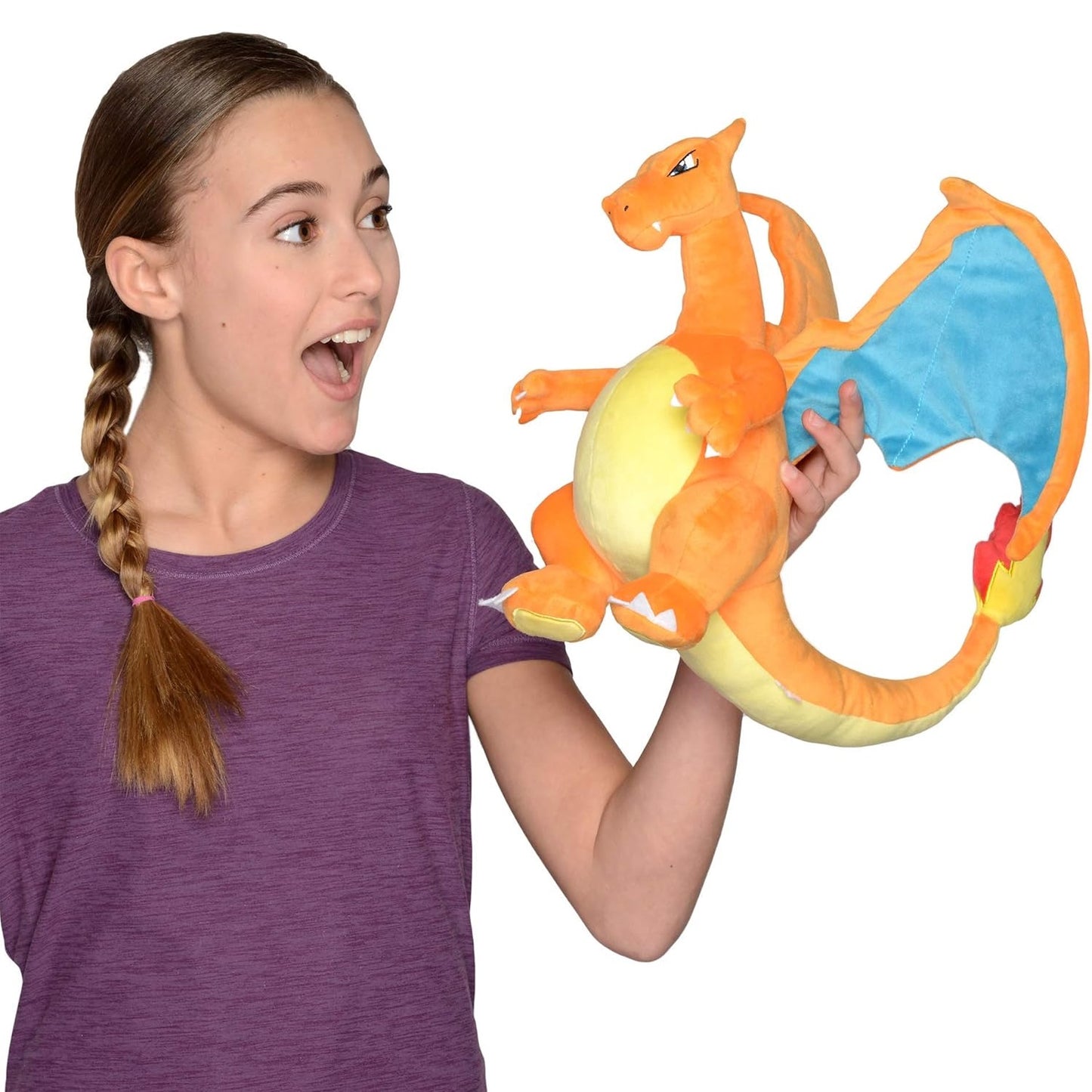 Peluche Pokemon Charizard 30Cm Pupazzo Giocattolo Toys Plush Jazwares