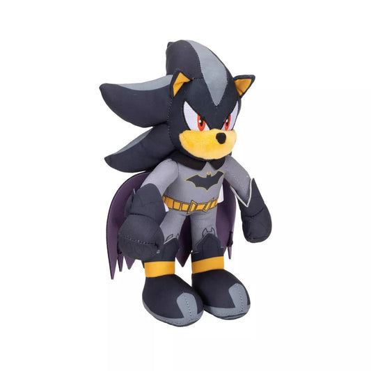 Jakks Pacific: Peluche - Dc x Sonic the Hedgehog - Shadow "the Batman" - Pupazzo Figure Plush 23cm