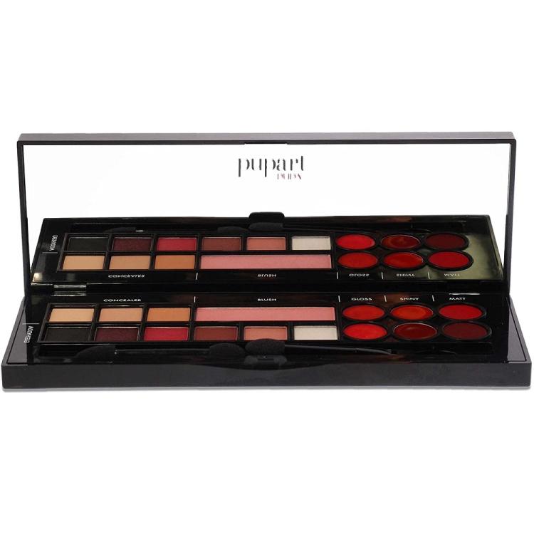 Pupa Trousse Pupart S Back To Red 001 Palette Trucchi Ombretti Specchio Make Up
