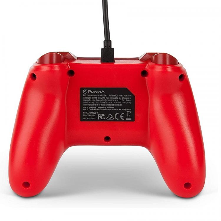 Powera Wired Controller Nintendo Switch Charmander Pokemon Rosso Joystick Red