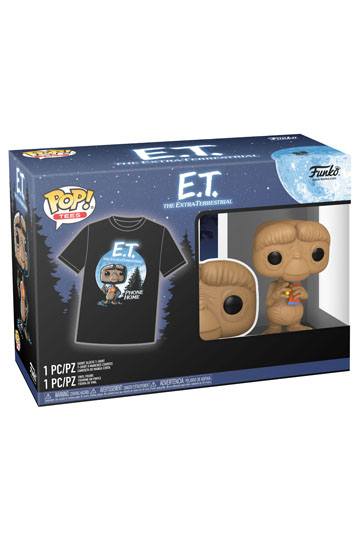 Funko Tee + Pop ! Tees E.T. With Candy T-Shirt L + Action Figure Nuovo