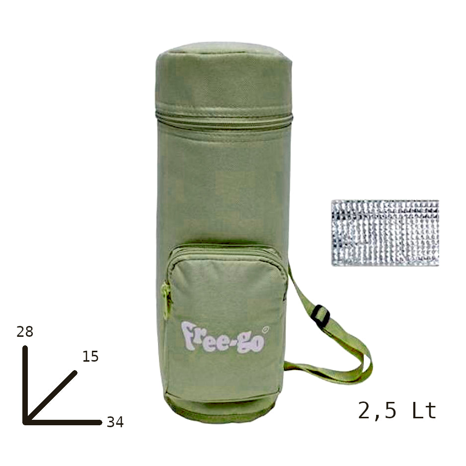 Sacca Termica Borsa Termica Porta Bottiglie Thermos Termico 2,5Lt Mare Campeggio