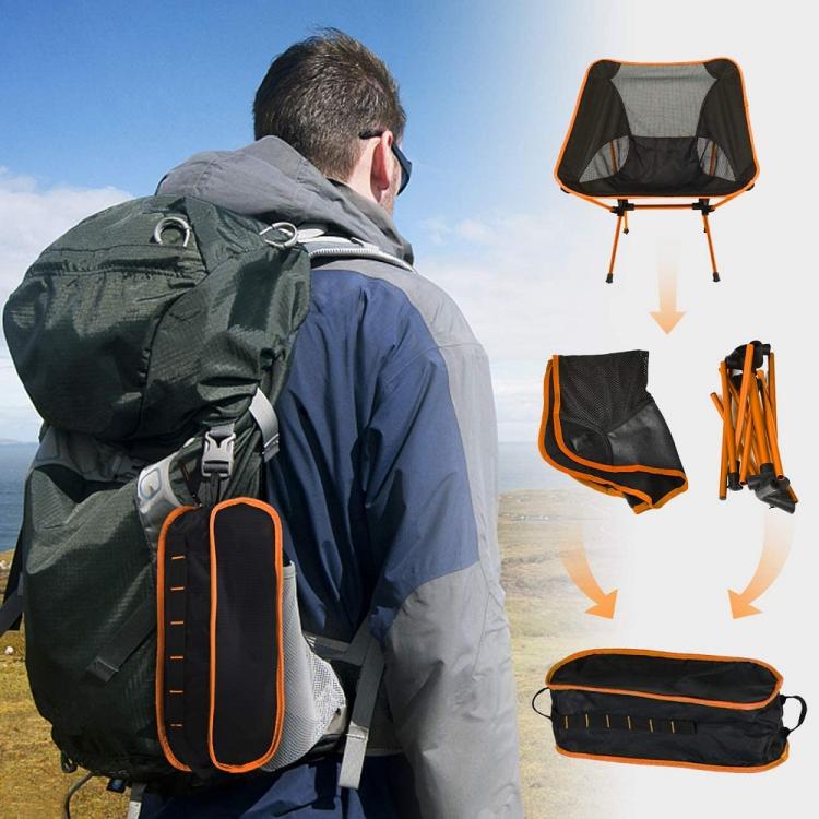 Sedia Pieghevole Campeggio + Borsa Portatile Spiaggia Pesca Caccia Esterno Rossa